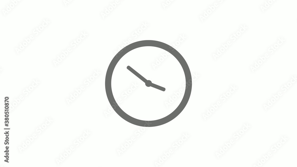 Gray color circle 12 hours clock icon without trick, Clock icon Gray color circle 12 hours clock icon without trick, Clock icon