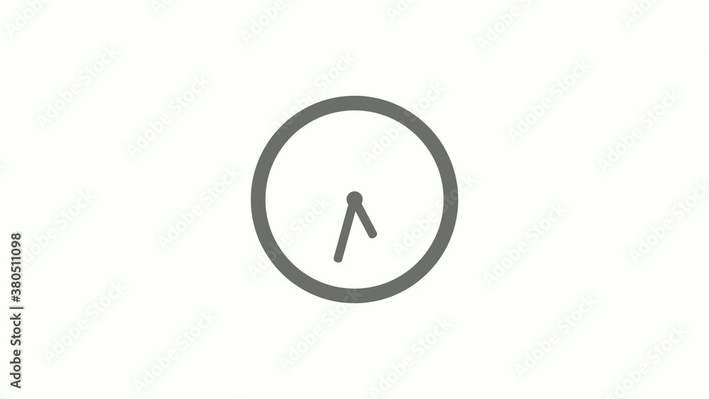 Gray color circle 12 hours clock icon without trick, Clock icon Gray color circle 12 hours clock icon without trick, Clock icon