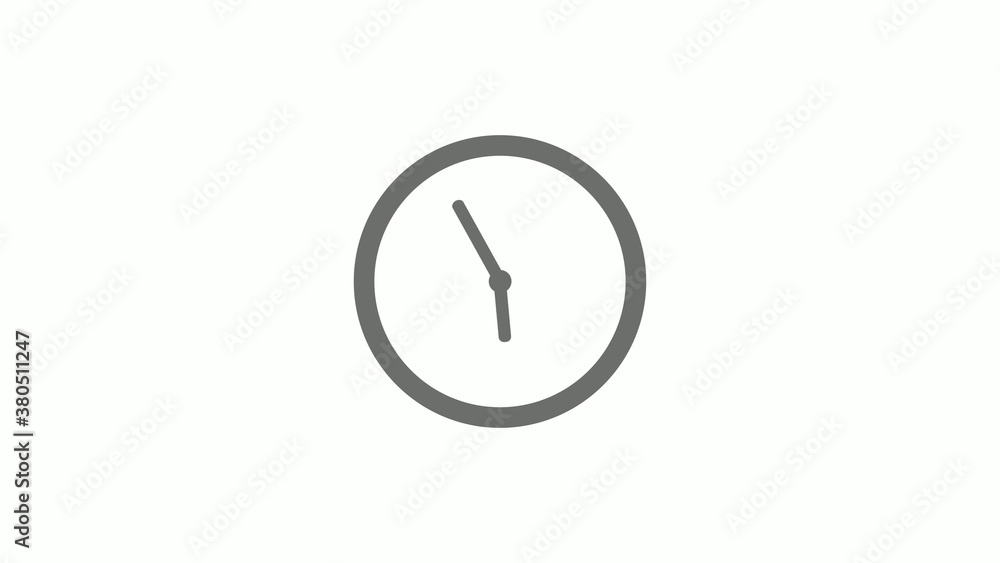 Gray color circle 12 hours clock icon without trick, Clock icon Gray color circle 12 hours clock icon without trick, Clock icon