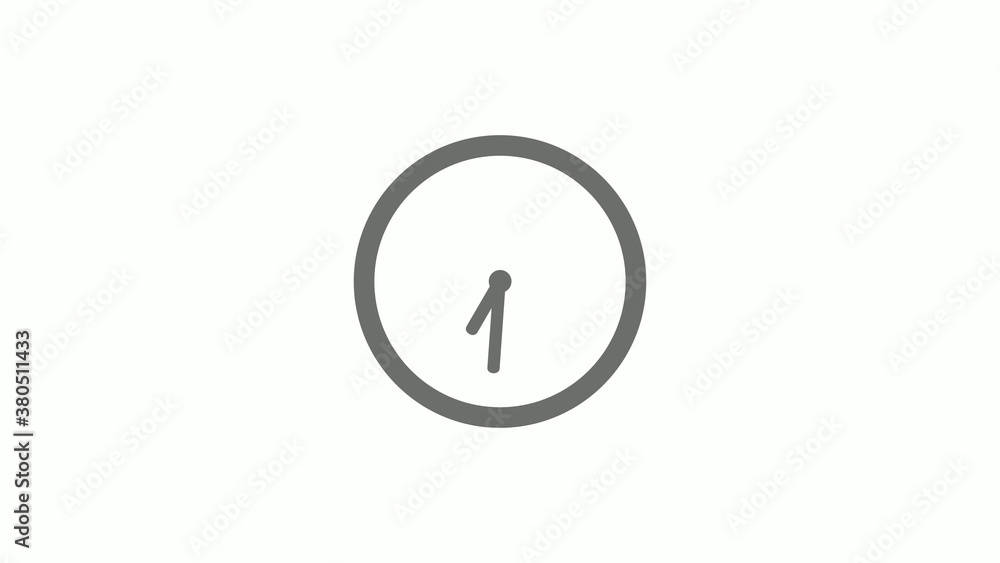 New gray color 12 hours circle clock icon on white background,clock icon without trick New gray color 12 hours circle clock icon on white background,clock icon without trick