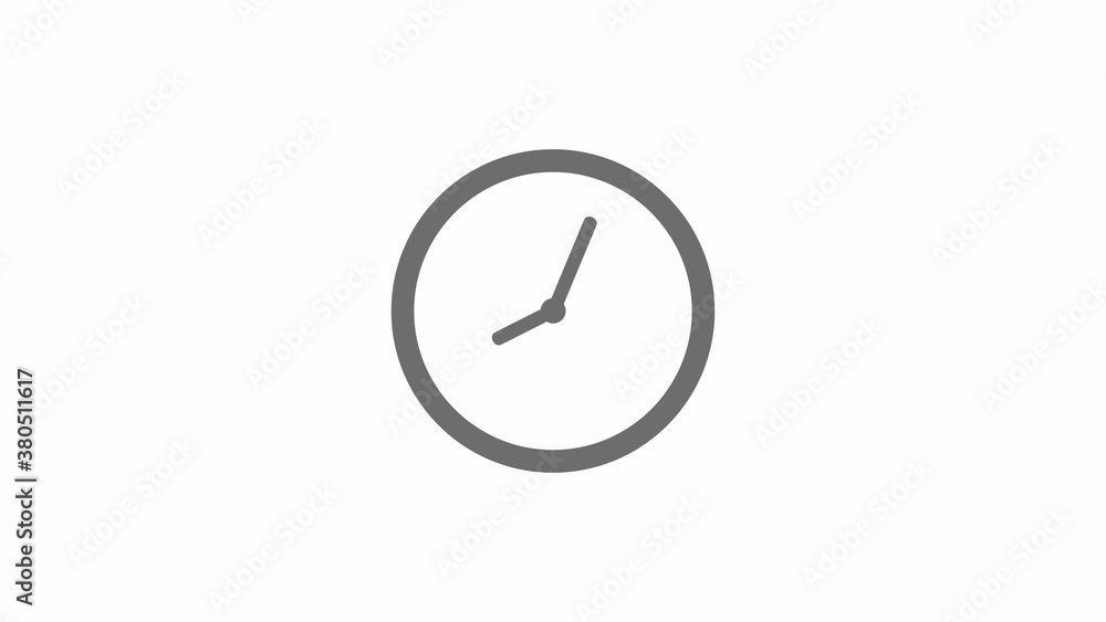 New gray color 12 hours circle clock icon on white background,clock icon without trick New gray color 12 hours circle clock icon on white background,clock icon without trick