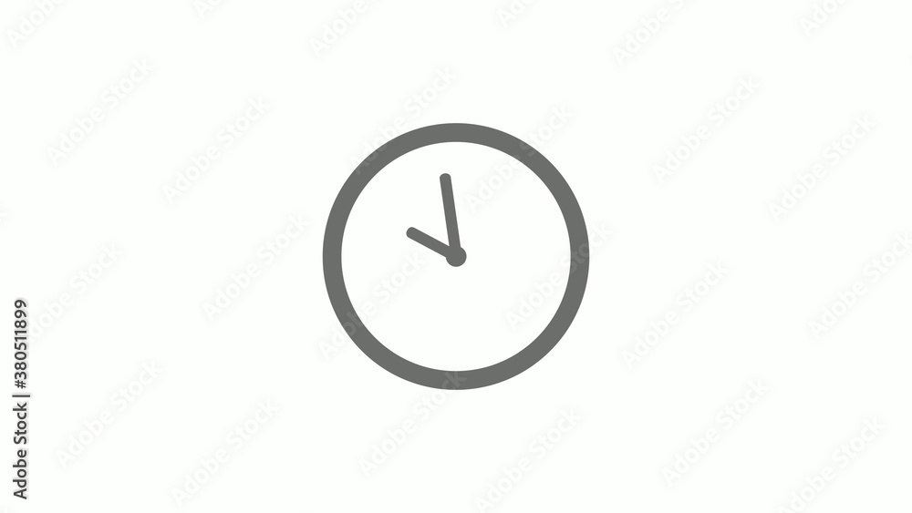 New gray color 12 hours circle clock icon on white background,clock icon without trick New gray color 12 hours circle clock icon on white background,clock icon without trick