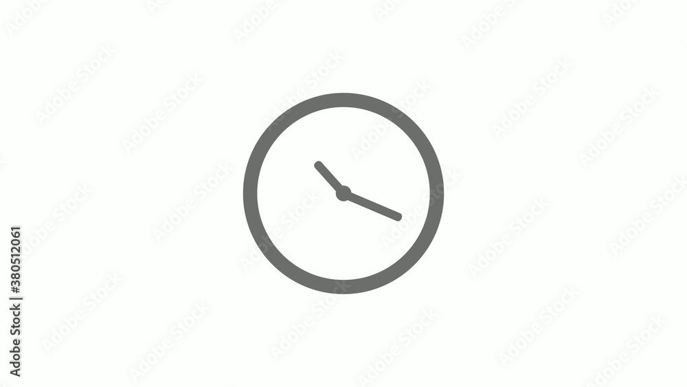 New gray color 12 hours circle clock icon on white background,clock icon without trick New gray color 12 hours circle clock icon on white background,clock icon without trick