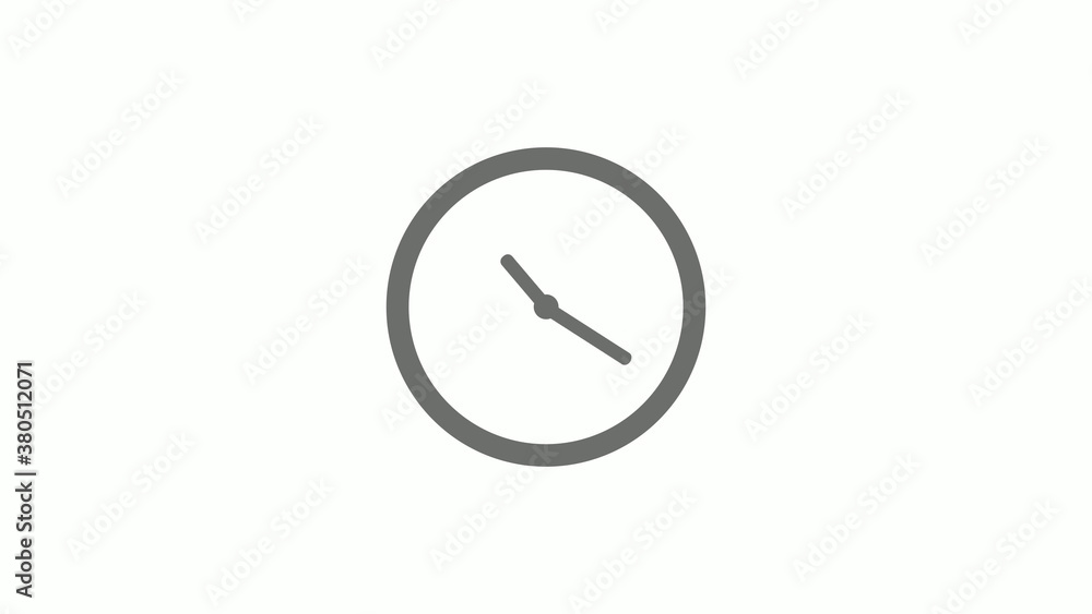 New gray color 12 hours circle clock icon on white background,clock icon without trick New gray color 12 hours circle clock icon on white background,clock icon without trick
