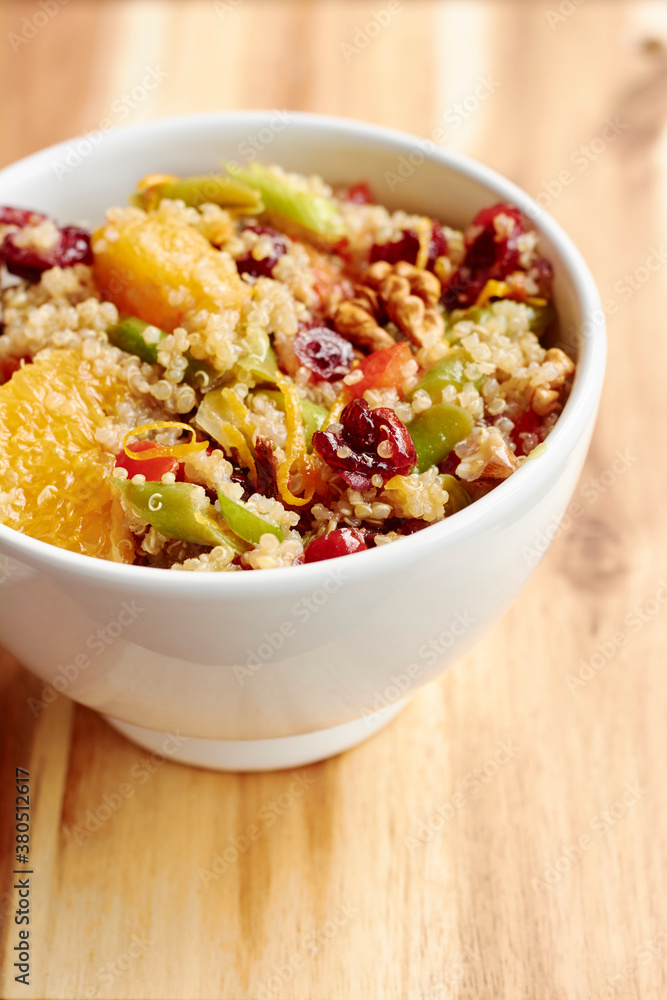 Quinoa Walnut Salad with Green Beans and Crannberries Quinoa Walnut Salad with Green Beans and Crannberries
