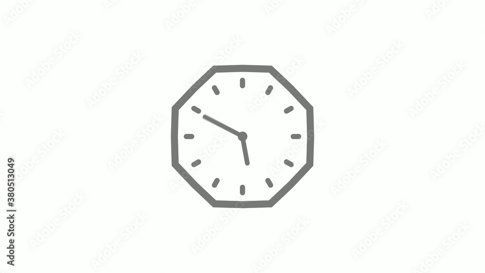 Gray color counting down clock icon on white background,clock icon Gray color counting down clock icon on white background,clock icon
