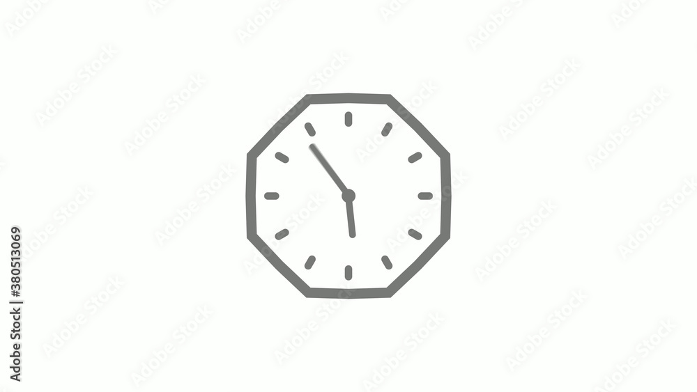 Gray color counting down clock icon on white background,clock icon Gray color counting down clock icon on white background,clock icon