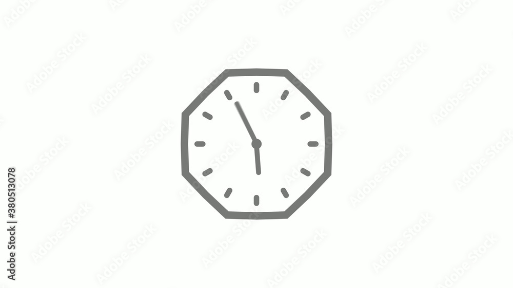 Gray color counting down clock icon on white background,clock icon Gray color counting down clock icon on white background,clock icon