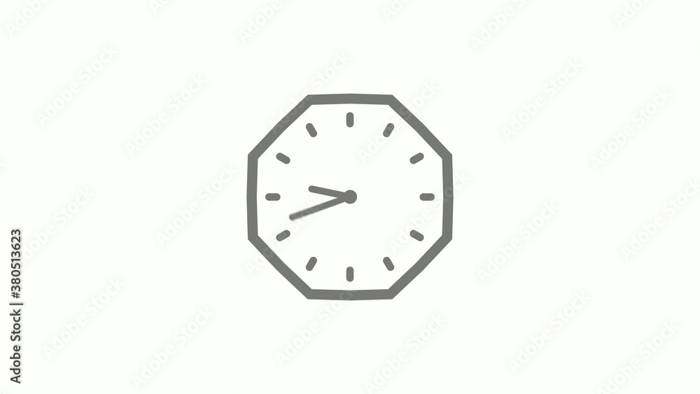 Gray color counting down clock icon on white background,clock icon Gray color counting down clock icon on white background,clock icon