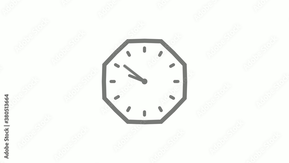 Gray color counting down clock icon on white background,clock icon Gray color counting down clock icon on white background,clock icon