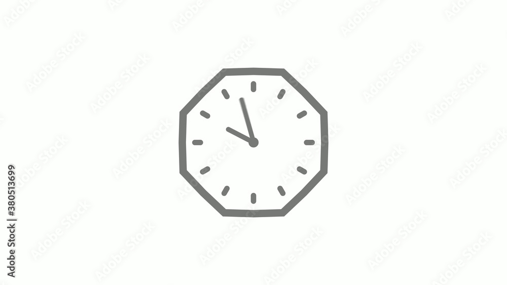 Gray color counting down clock icon on white background,clock icon Gray color counting down clock icon on white background,clock icon
