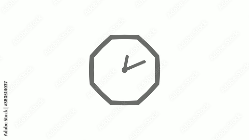Counting down gray color 12 hours clock icon on white background,clock icon Counting down gray color 12 hours clock icon on white background,clock icon
