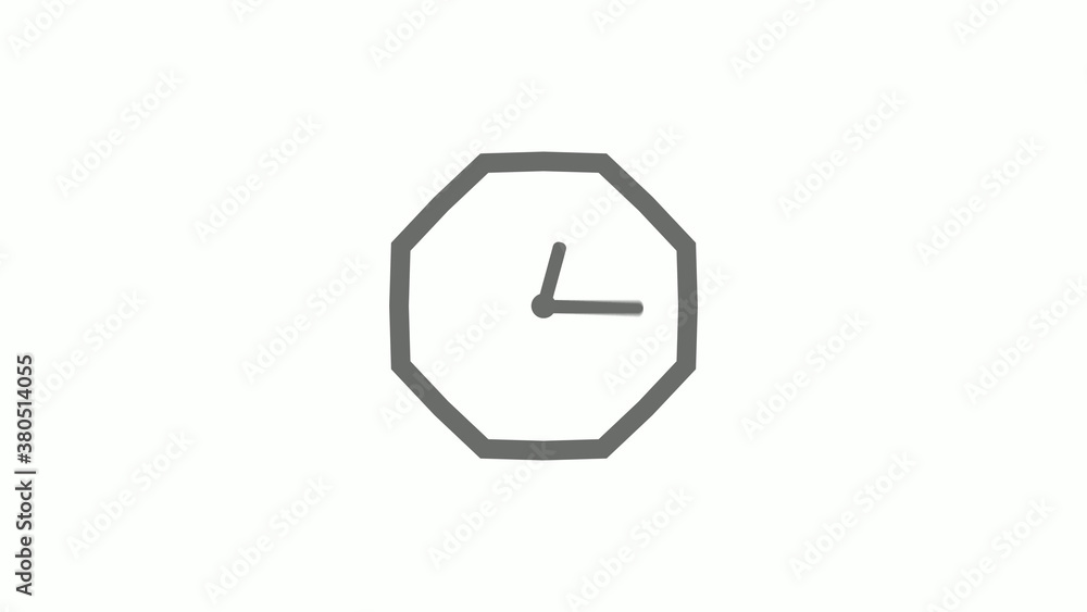 Counting down gray color 12 hours clock icon on white background,clock icon Counting down gray color 12 hours clock icon on white background,clock icon