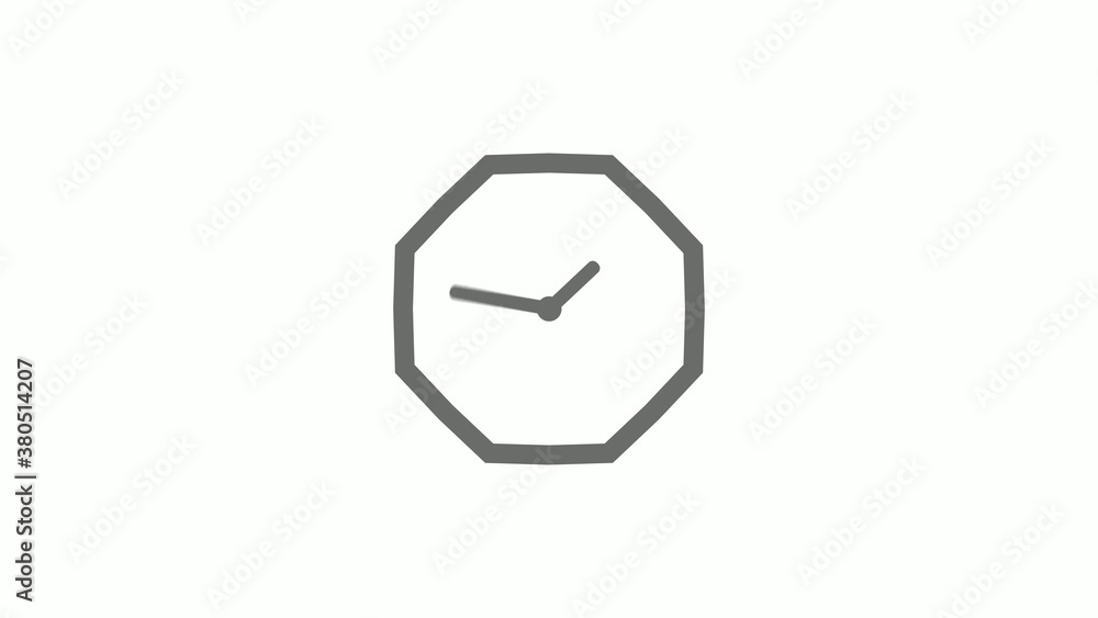 Counting down gray color 12 hours clock icon on white background,clock icon Counting down gray color 12 hours clock icon on white background,clock icon