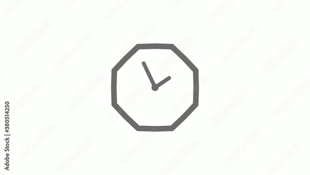 Counting down gray color 12 hours clock icon on white background,clock icon Counting down gray color 12 hours clock icon on white background,clock icon
