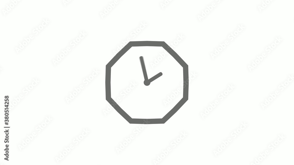 Counting down gray color 12 hours clock icon on white background,clock icon Counting down gray color 12 hours clock icon on white background,clock icon