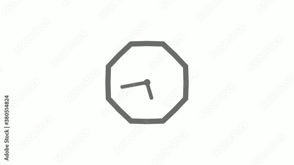 Counting down gray color 12 hours clock icon on white background,clock icon Counting down gray color 12 hours clock icon on white background,clock icon
