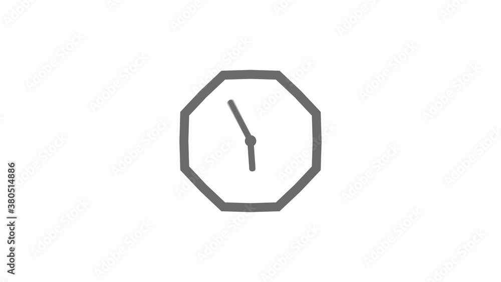 Counting down gray color 12 hours clock icon on white background,clock icon Counting down gray color 12 hours clock icon on white background,clock icon
