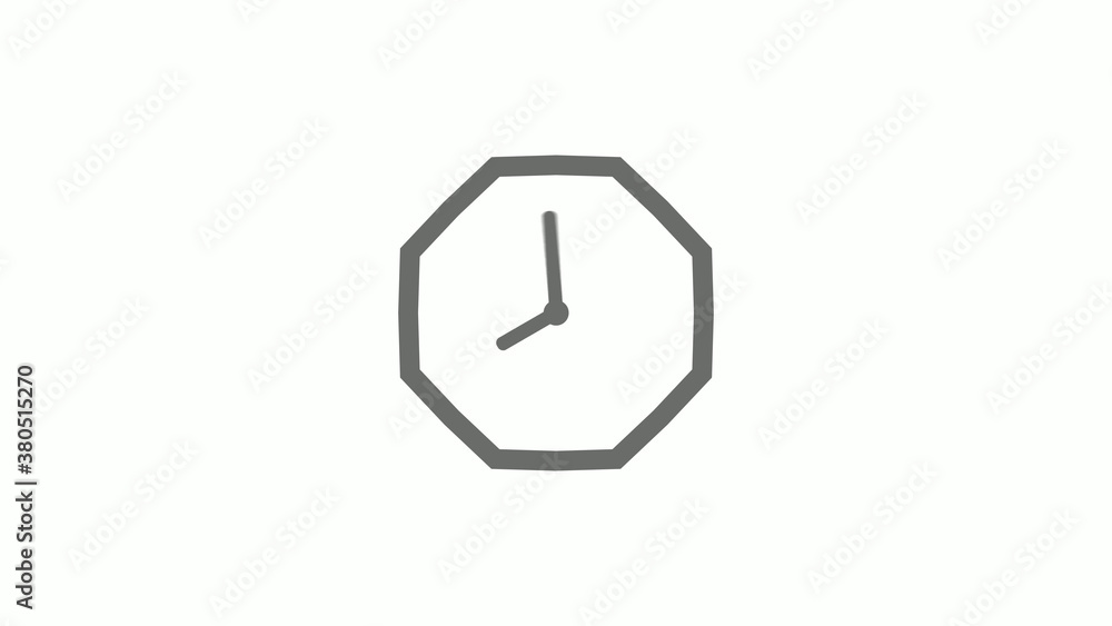Counting down gray color 12 hours clock icon on white background,clock icon Counting down gray color 12 hours clock icon on white background,clock icon