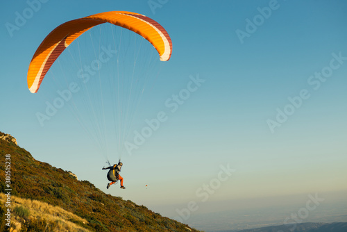 skydiver flying in the sky