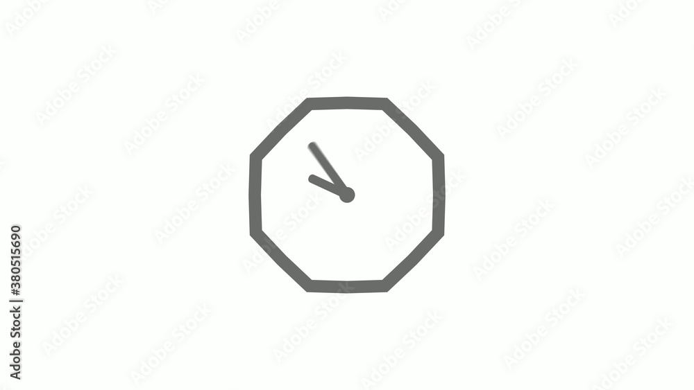 Counting down gray color 12 hours clock icon on white background,clock icon Counting down gray color 12 hours clock icon on white background,clock icon