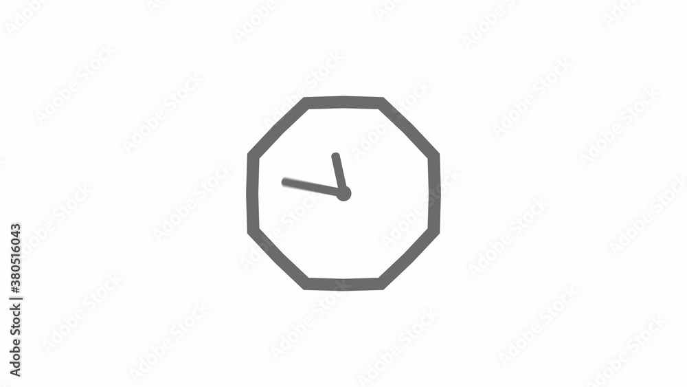 Counting down gray color 12 hours clock icon on white background,clock icon Counting down gray color 12 hours clock icon on white background,clock icon