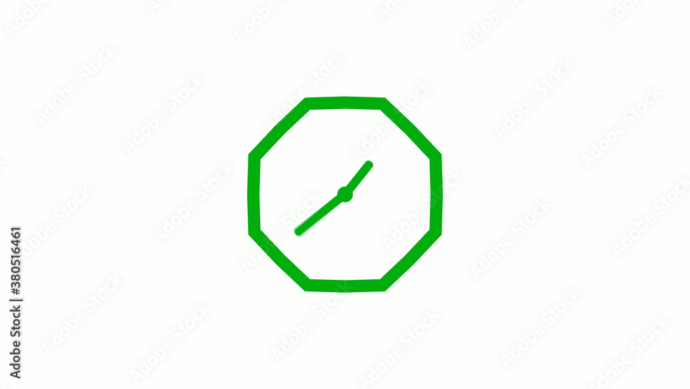Green color 12 hours counting down clock icon on white background,clock icon Green color 12 hours counting down clock icon on white background,clock icon