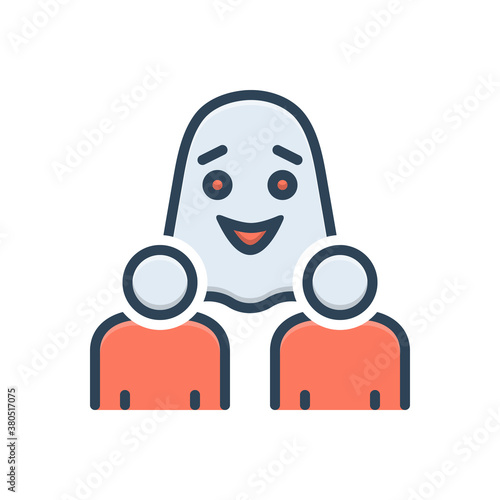 Color illustration icon for materialise