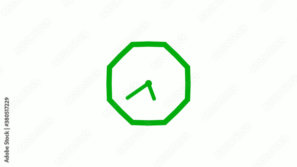 Green color 12 hours counting down clock icon on white background,clock icon Green color 12 hours counting down clock icon on white background,clock icon