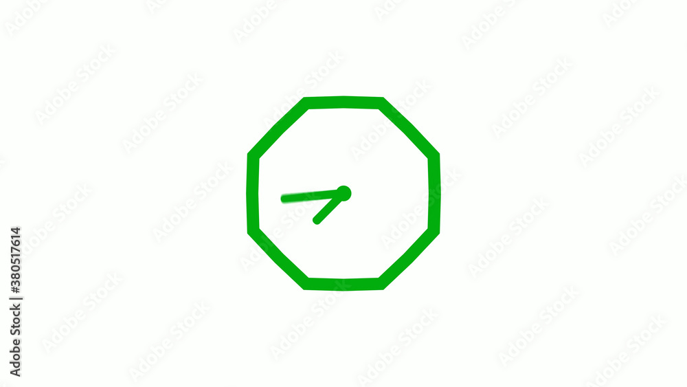 New green color 12 hours counting down clock icon on white background,clock isolated without trick New green color 12 hours counting down clock icon on white background,clock isolated without trick
