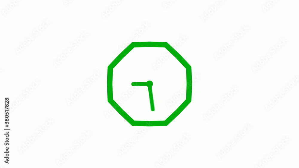 New green color 12 hours counting down clock icon on white background,clock isolated without trick New green color 12 hours counting down clock icon on white background,clock isolated without trick