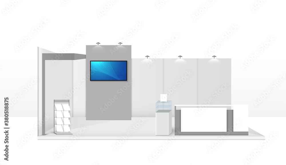 Booth template. corporate identity. creative exhibition stand vector illustration design. Booth template. corporate identity. creative exhibition stand vector illustration design.
