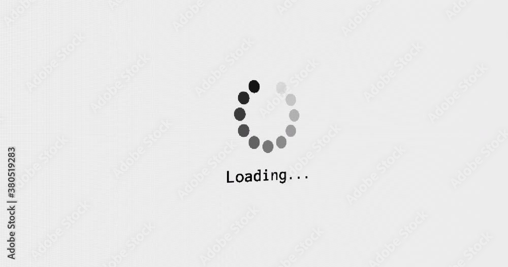 Vidéo Stock Loading progress bar circle computer screen animation loop ...