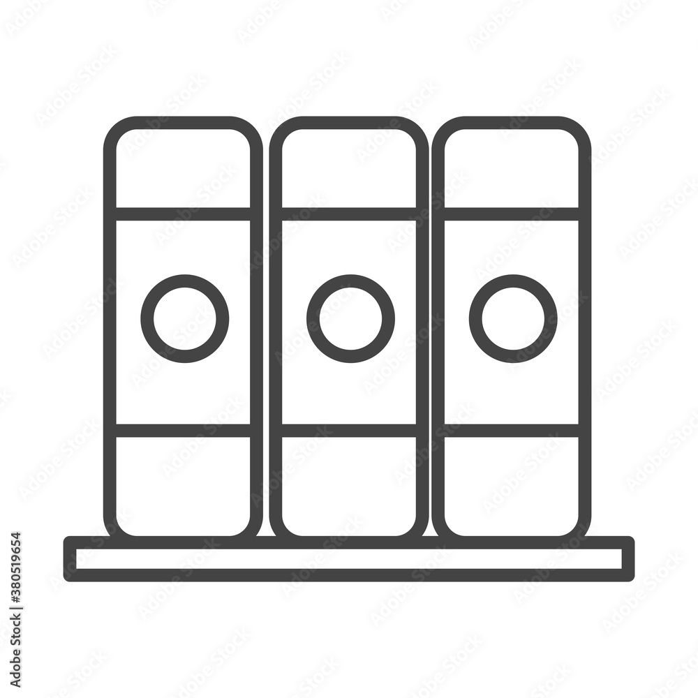 binder office school stationery line icon style binder office school stationery line icon style