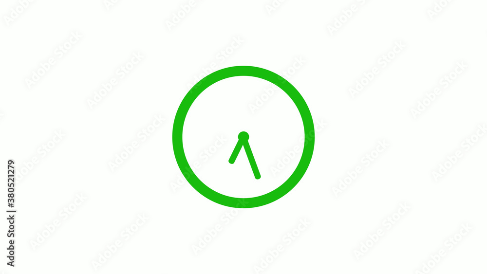 Green color circle 12 hours clockicon on white background,clock icon Green color circle 12 hours clockicon on white background,clock icon