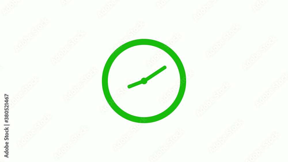 Green color circle 12 hours clockicon on white background,clock icon Green color circle 12 hours clockicon on white background,clock icon