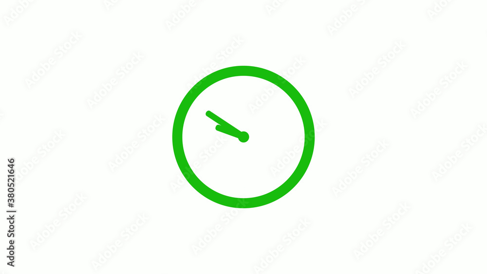 Green color circle 12 hours clockicon on white background,clock icon Green color circle 12 hours clockicon on white background,clock icon