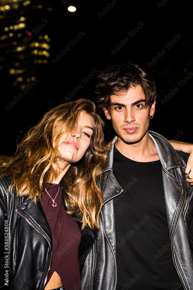 Portrait of young, wild and free couple Portrait of young, wild and free couple