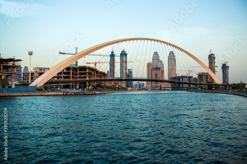 "Tolerance bridge" in Dubai. "Dubai water canal", UAE © Four_Lakes