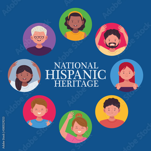 national hispanic heritage celebration with people around