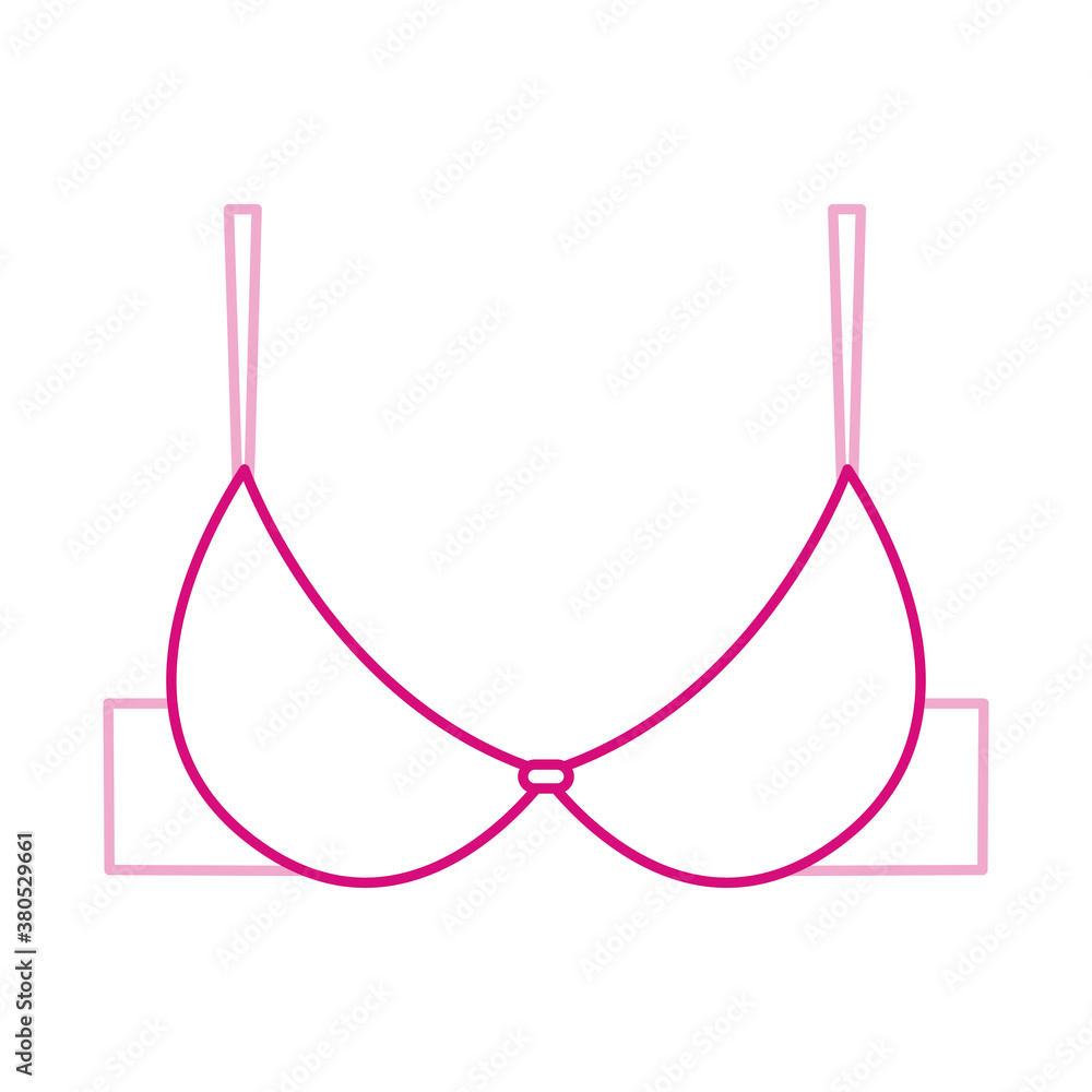 bra lingerie female fashion line icon bra lingerie female fashion line icon
