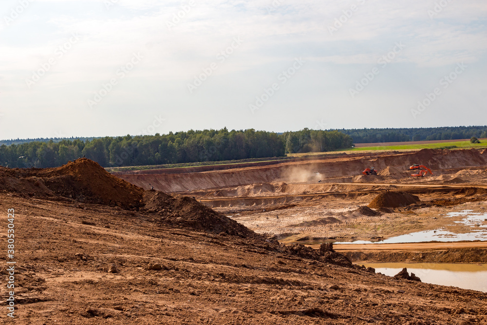 View of the territory of the sand pit development
View of the territory of the sand pit development