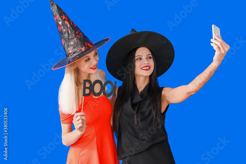 Beautiful young witches tak...