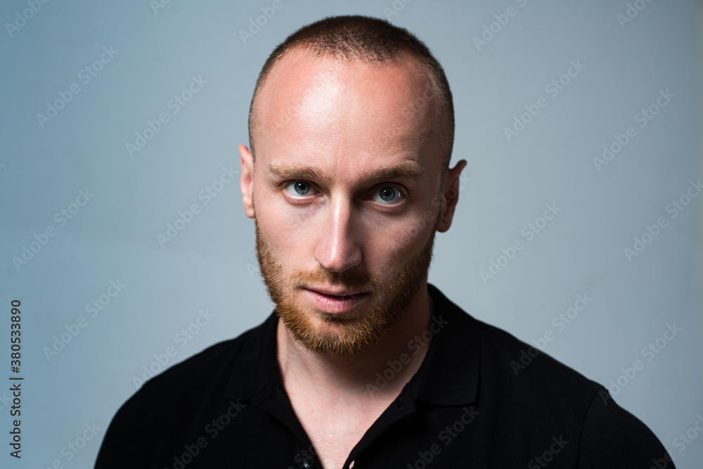 Close up portrait of Handsome young man. Close up portrait of Handsome young man.