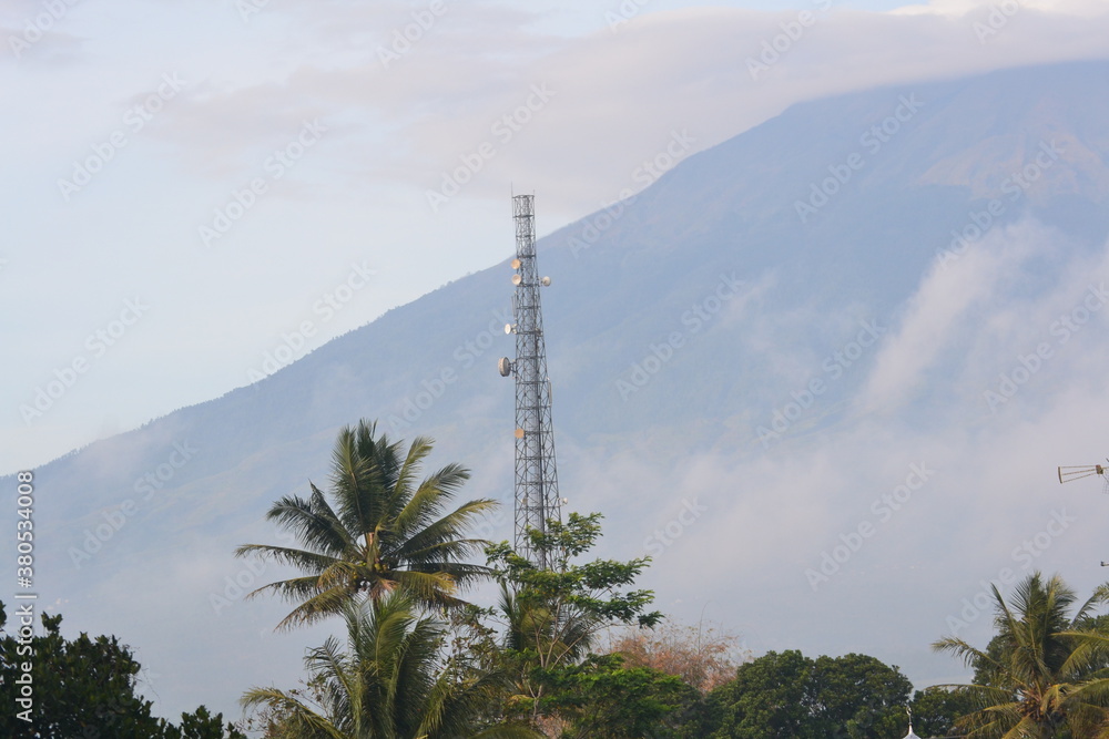 Obraz premium tower in the mountains