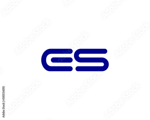 ES SE LETTER LOGO DESIGN VECTOR TEMPLATE.  ES SE LOGO DESIGN.