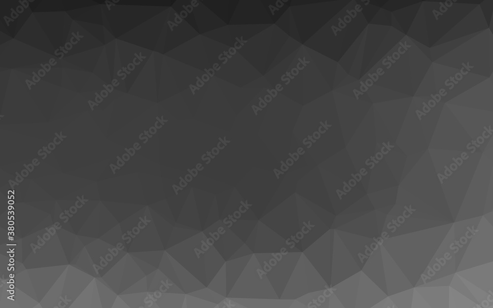 Dark Silver, Gray vector abstract polygonal layout. Creative illustration in halftone style with gradient. Elegant pattern for a brand book.