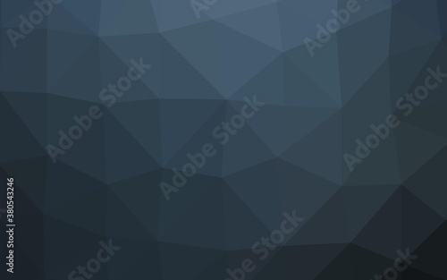 Dark BLUE vector polygon abstract background. An elegant bright illustration with gradient. The best triangular design for your business.