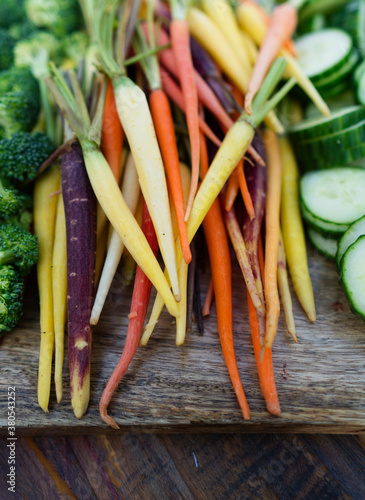 Colorful carrots photo