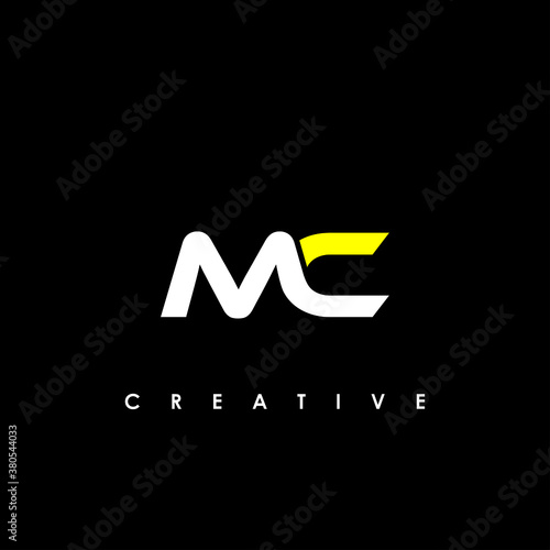 MC Initial Logo Design Vector